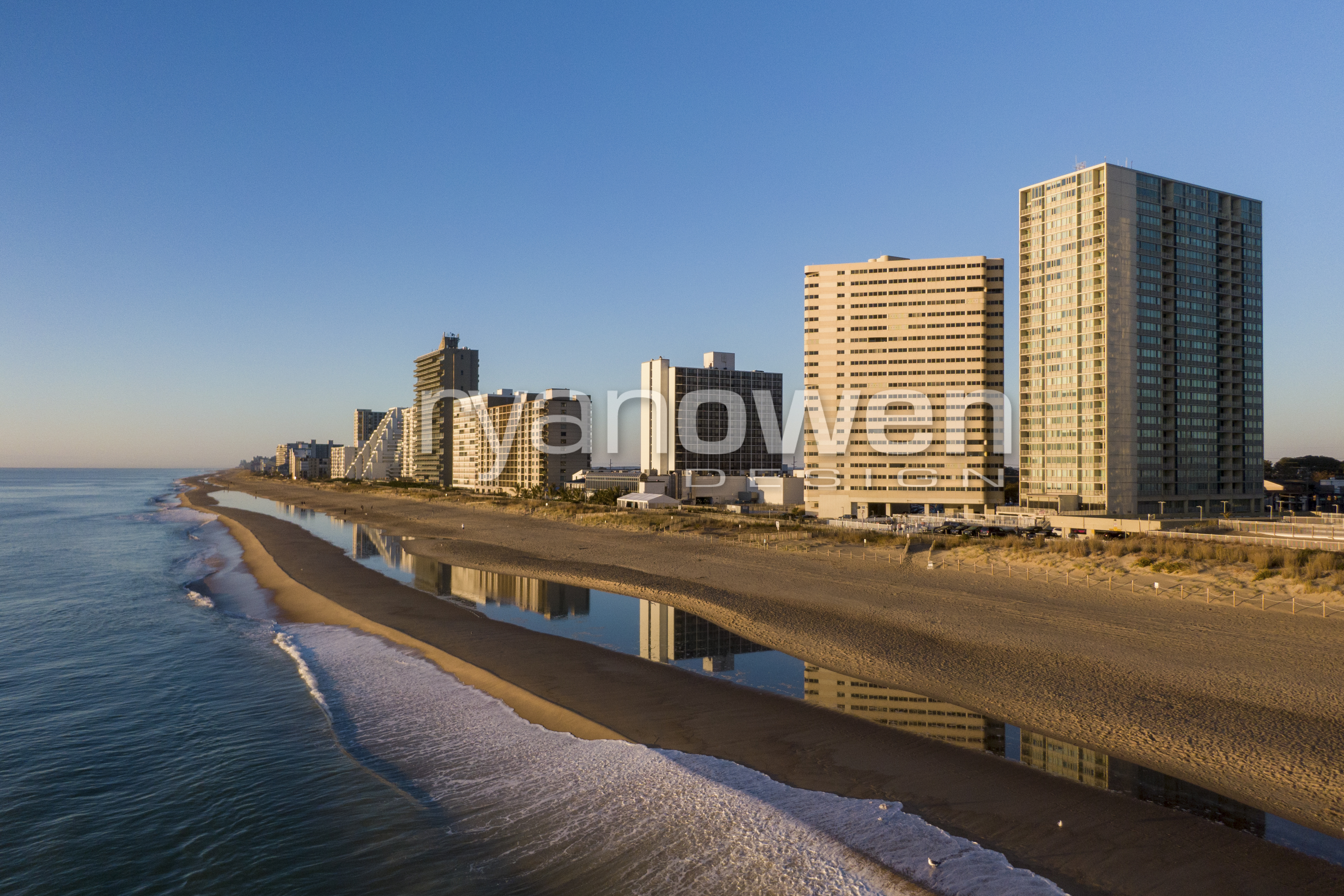 Ocean City condo row morning
