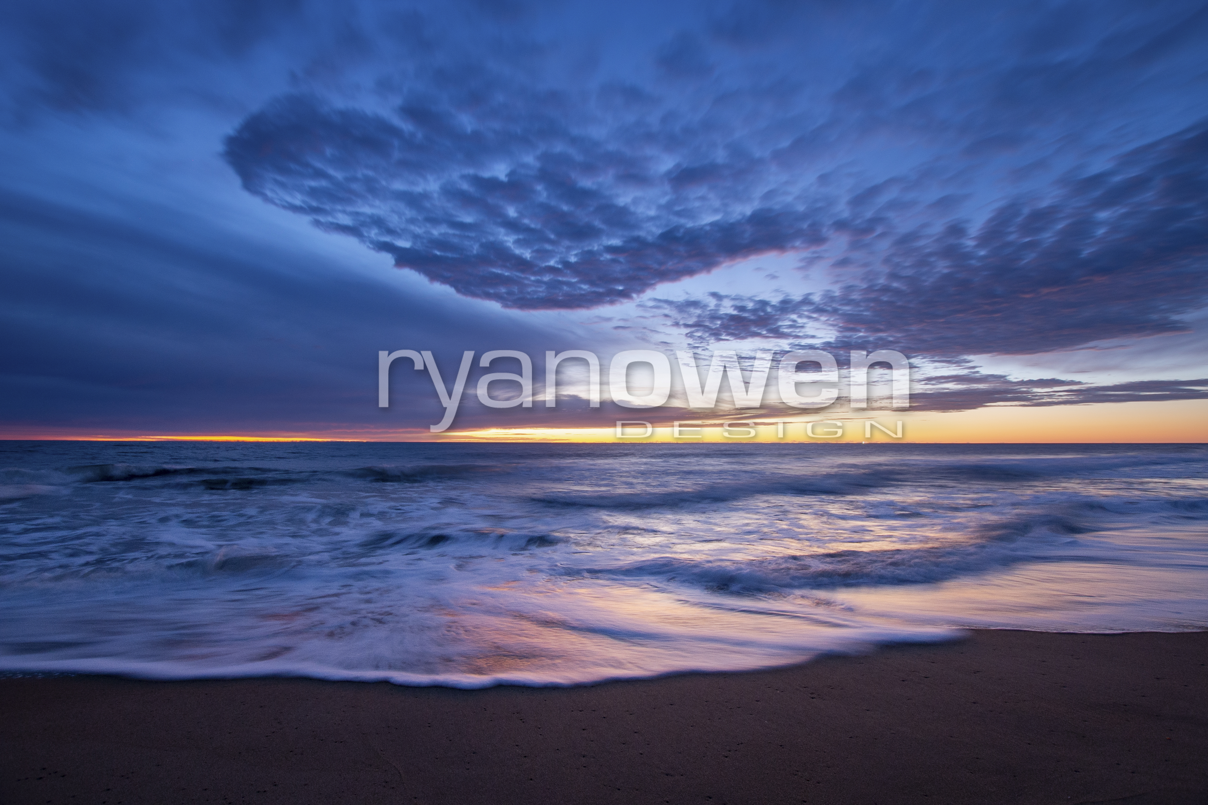 Ocean City condo row sunrise